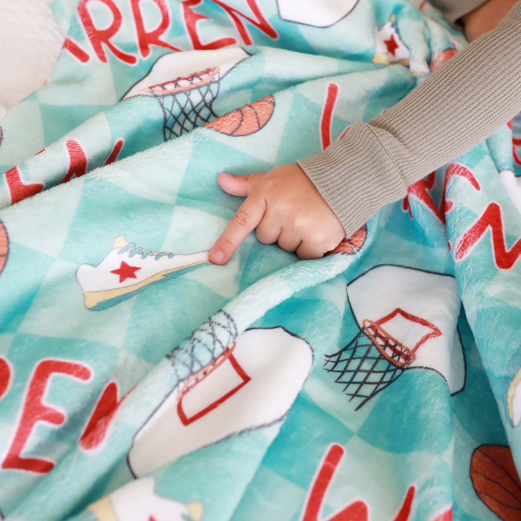 Basketball Star Personalized Kids Blanket - Image 4