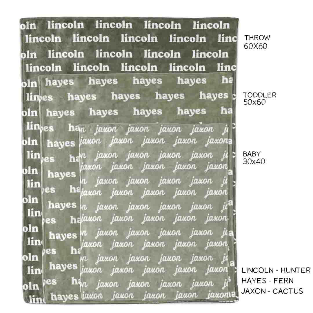Botanicals Personalized Color Blanket - Image 6