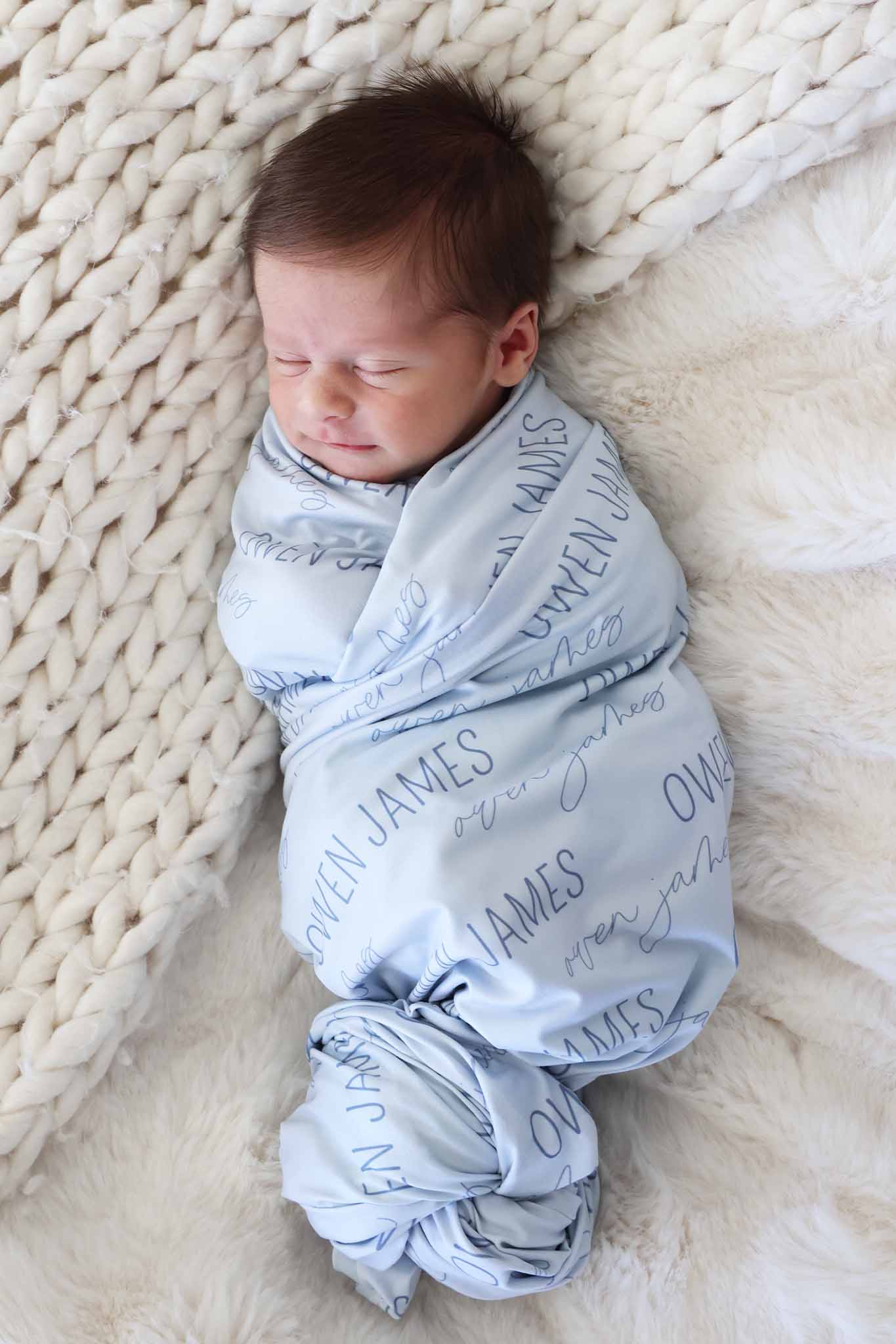 Personalized Baby Name Swaddle Blanket - Image 64