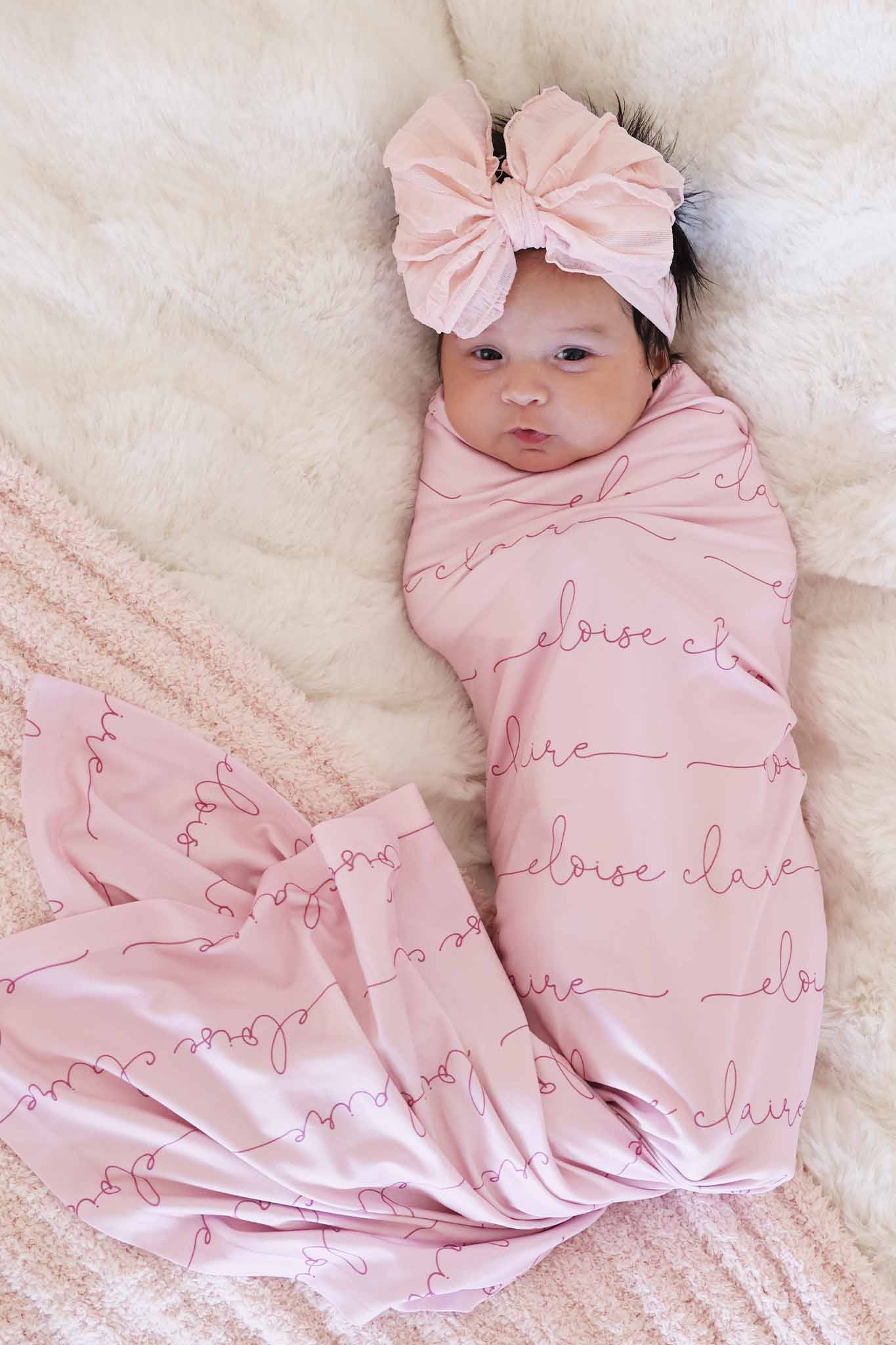 Personalized Baby Name Swaddle Blanket - Image 67