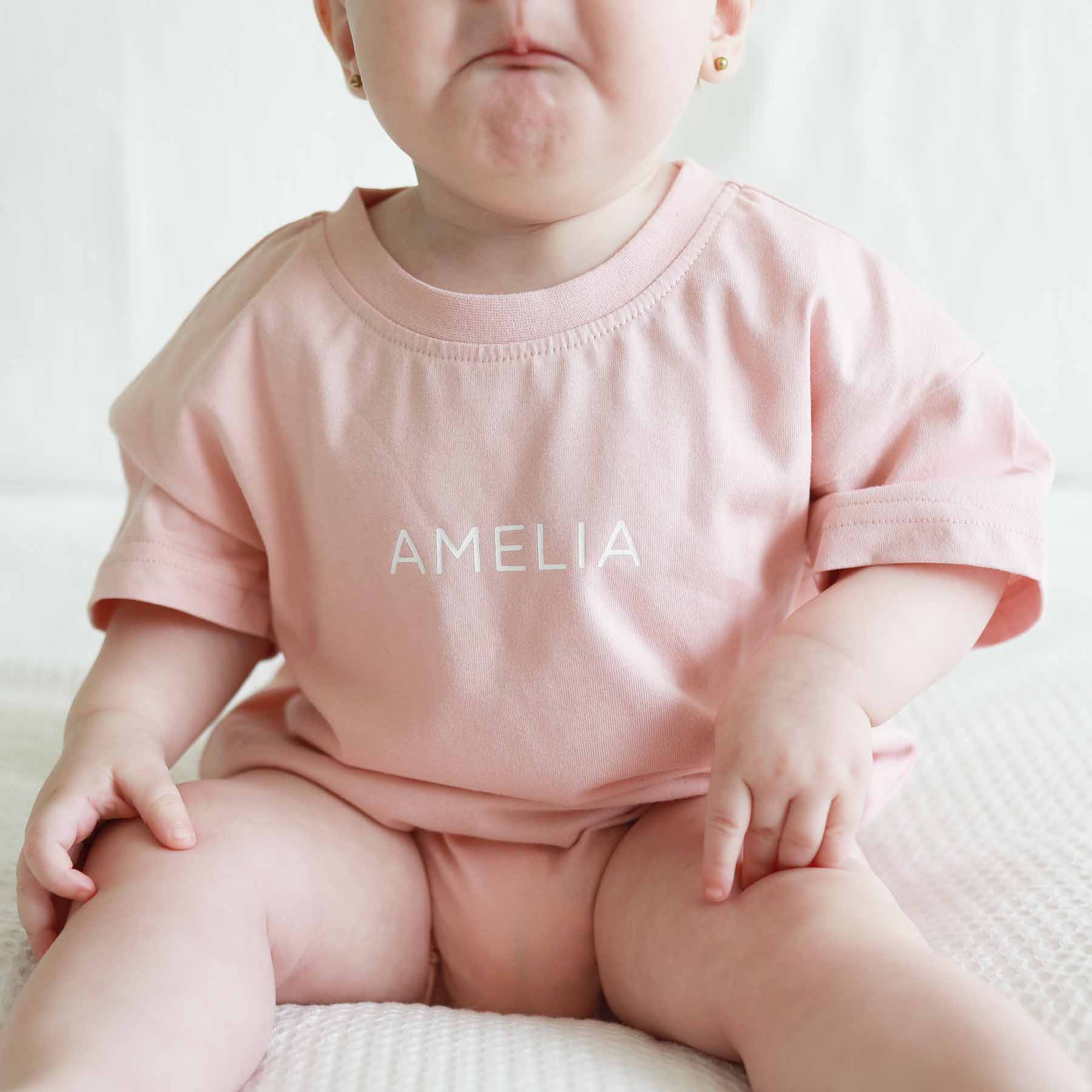 Personalized Short Sleeve Bubble Romper | Sweet & Sassy - Image 7