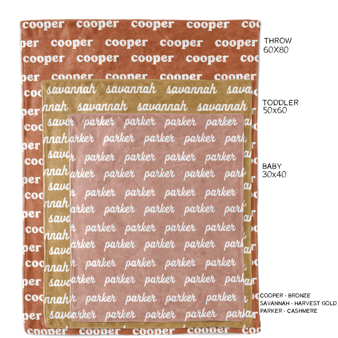 Sandy Sunset Personalized Color Blanket - Image 4