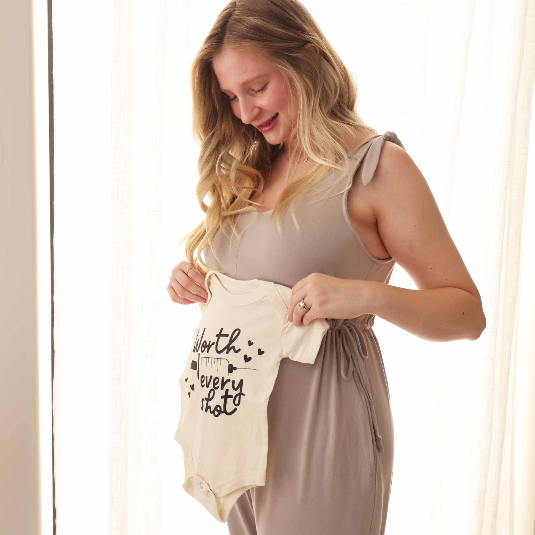 Worth Every Shot Graphic Bodysuit | Natural - Image 3